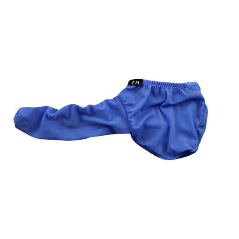 Men's U-Shaped Pouch Underwear Stretchy Ice Silk Cock Sock Erotic Lingerie - JJT022 - YDressup