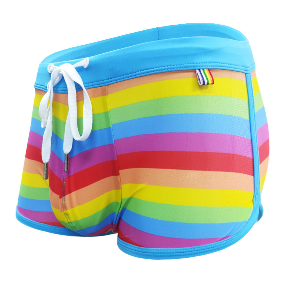 Rainbow Pride Drawstring Swim Trunks - DK004 - YDressup