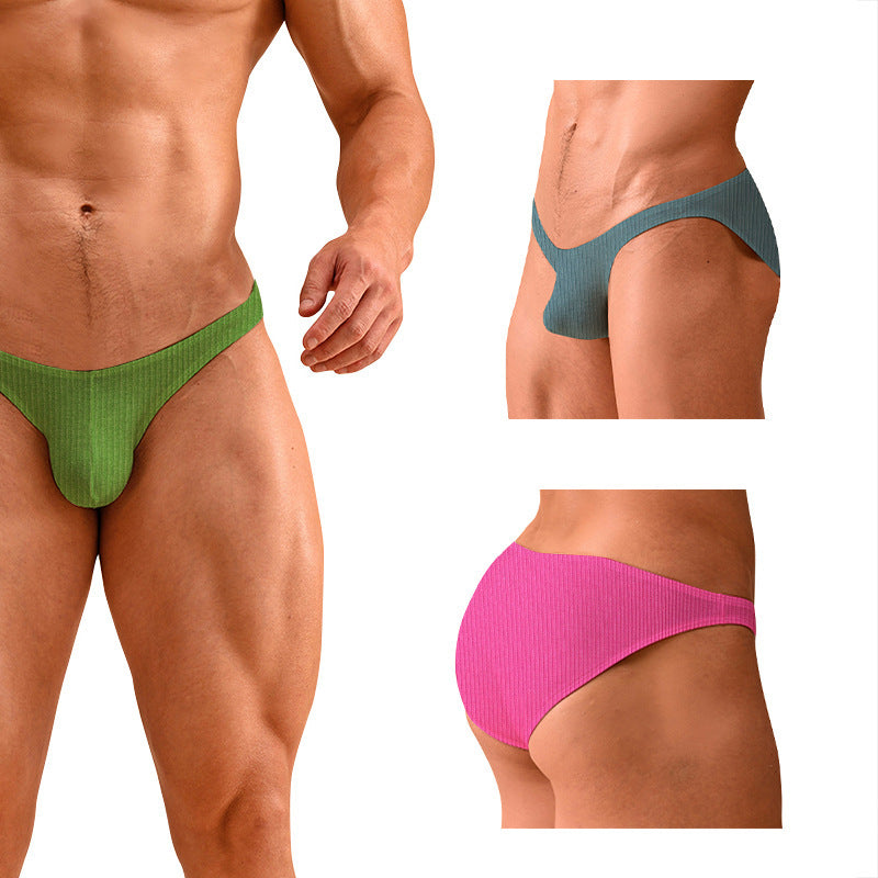 Low Rise Bikini Men's High Cut Underwear - SJK010
