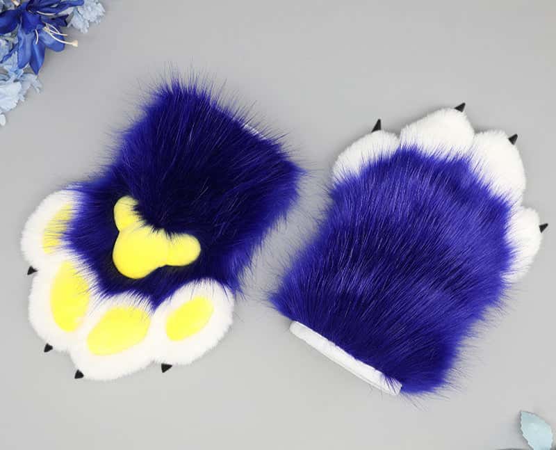 Furry Animal Paw Gloves - PJ045 - YDressup