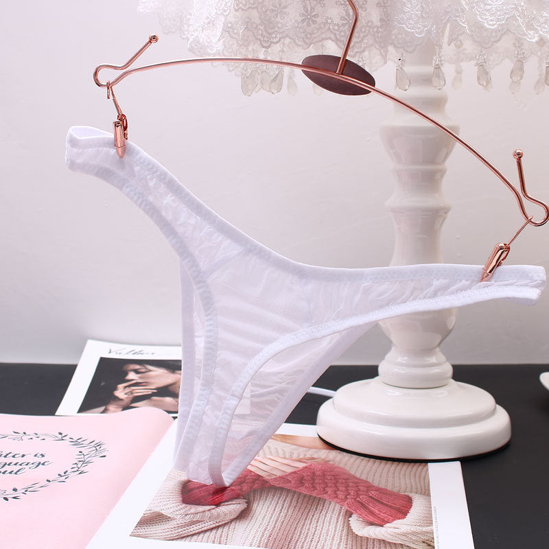 Herren-Strümpfe mit ausgehöhlten Netzstrümpfen und Tanga-Set – CW004