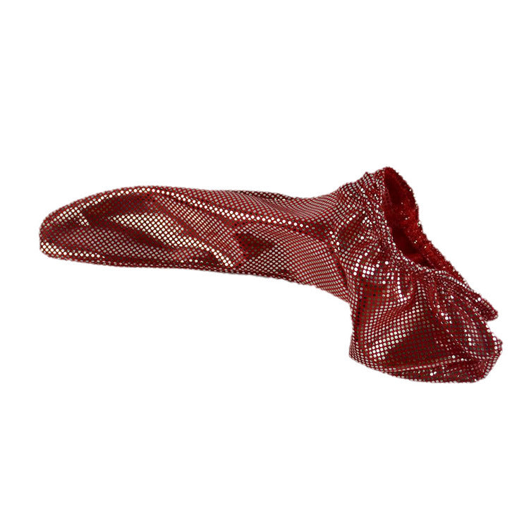 Men's Faux Leather Polka Dot Cock Sock - JJT010 - YDressup