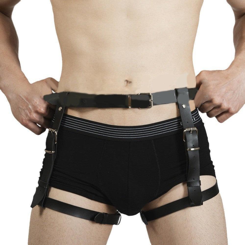 Leather Thigh Leg Garters Belt Harness Punk Body Cage - KB002