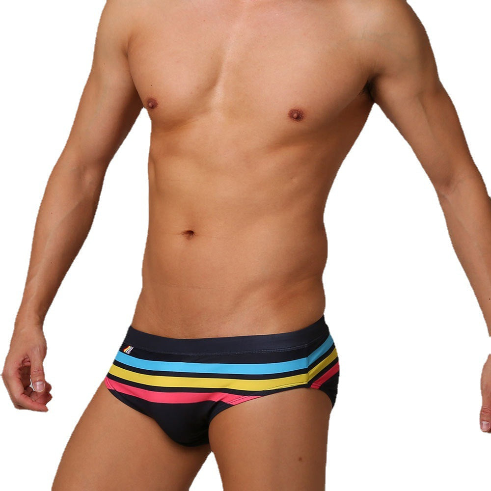 Men's Summer Fit Print Swim Briefs - YK020 - YDressup