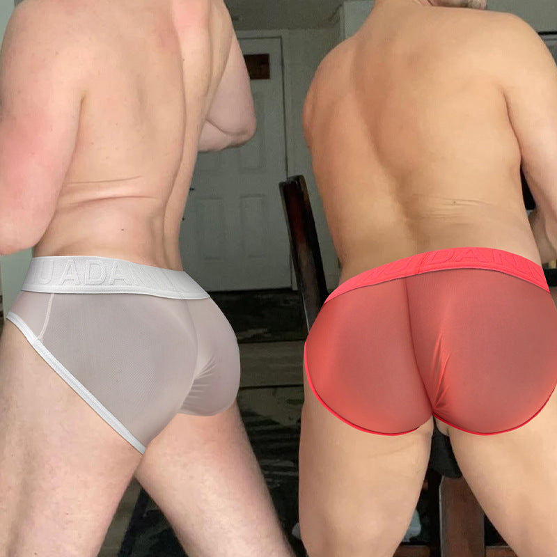 Men's Ultra Sexy Nylon Transparent Thong - SJK016