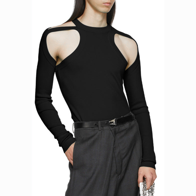 Elastic Slim Fit Base Layer Sexy Tight Sleeveless T-shirt Men's Tank Top - KK004 - YDressup