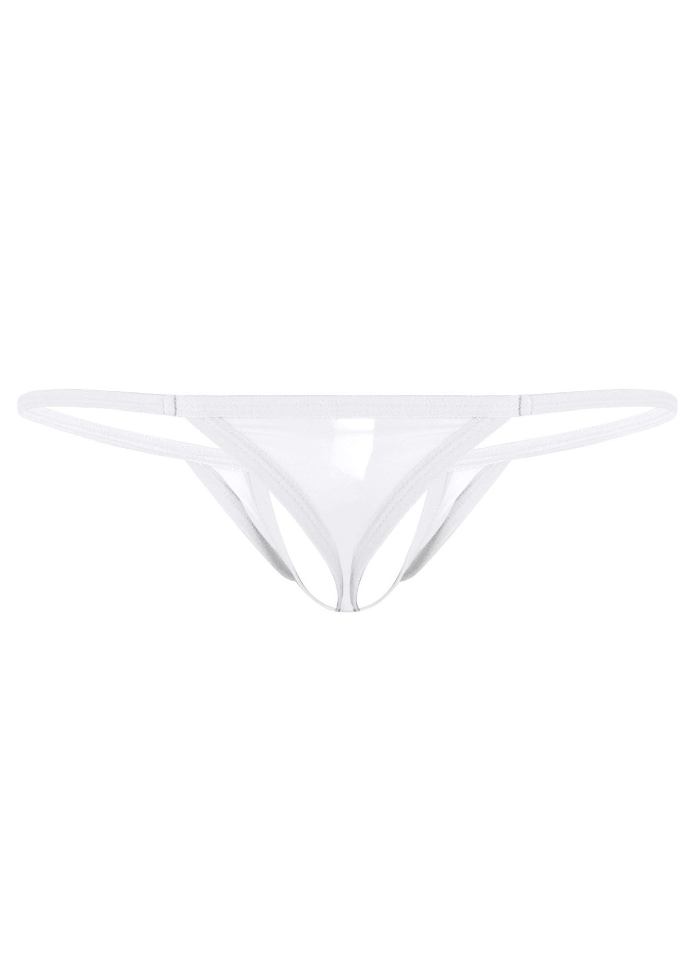Sexy Ice Silk Men's T-Back Thong - DZK023