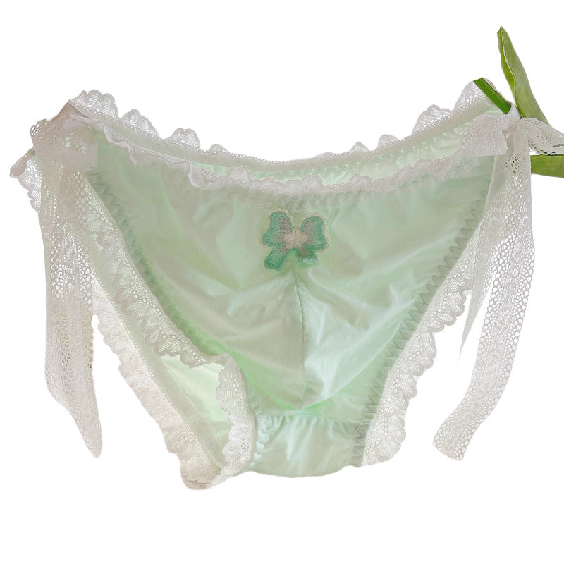 Luxury Lace Embroidered Briefs for Femboy - FU019