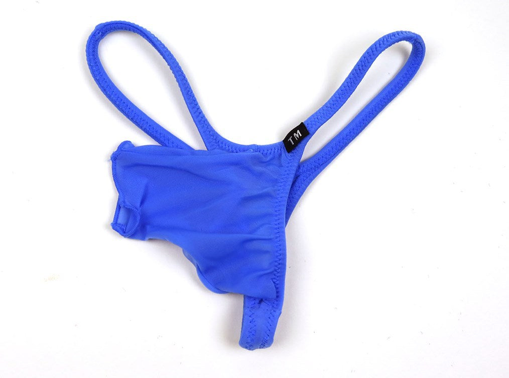 Men's Sexy Ice Silk Elephant Trunk Thong - DZK059 - YDressup