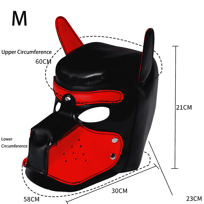 Sensual Dog Head Mask with Detachable Wearable Hood - KB061 - YDressup