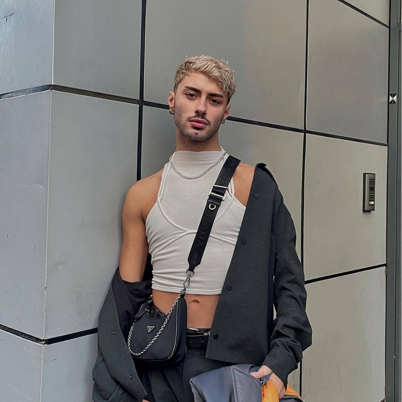 Men's Sleeveless Vest with High-End Hollow Design - CT009 - YDressup