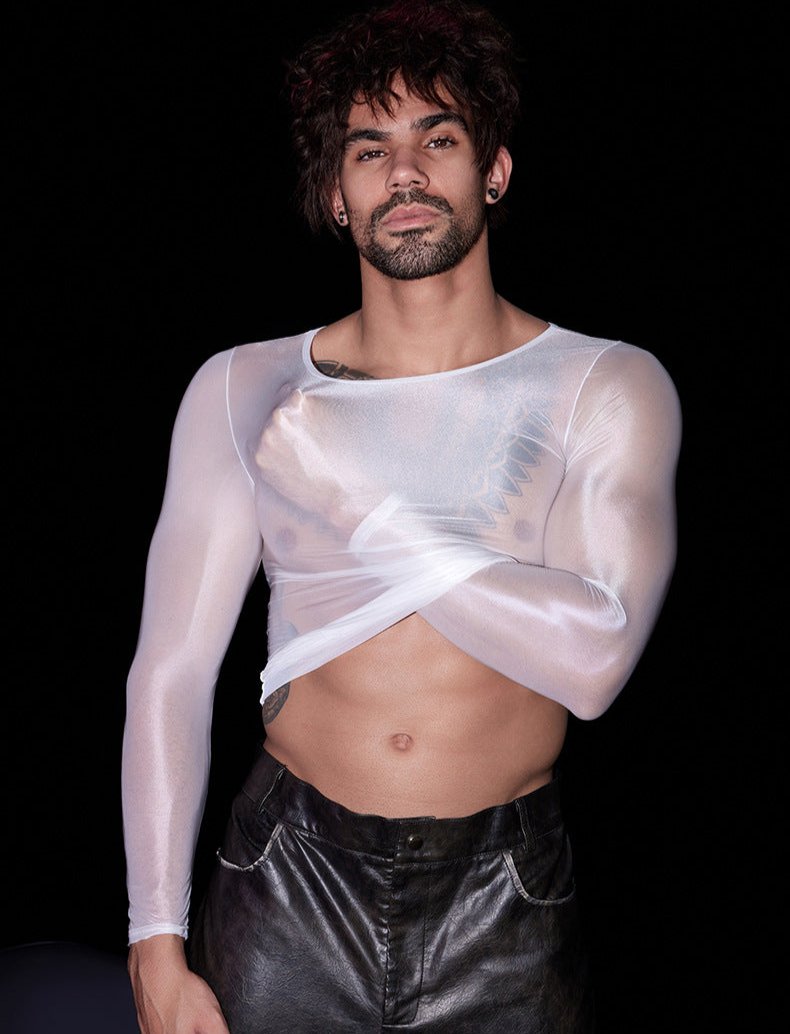 Men's High Stretch Lightweight Tight T-Shirt - WS020 - YDressup