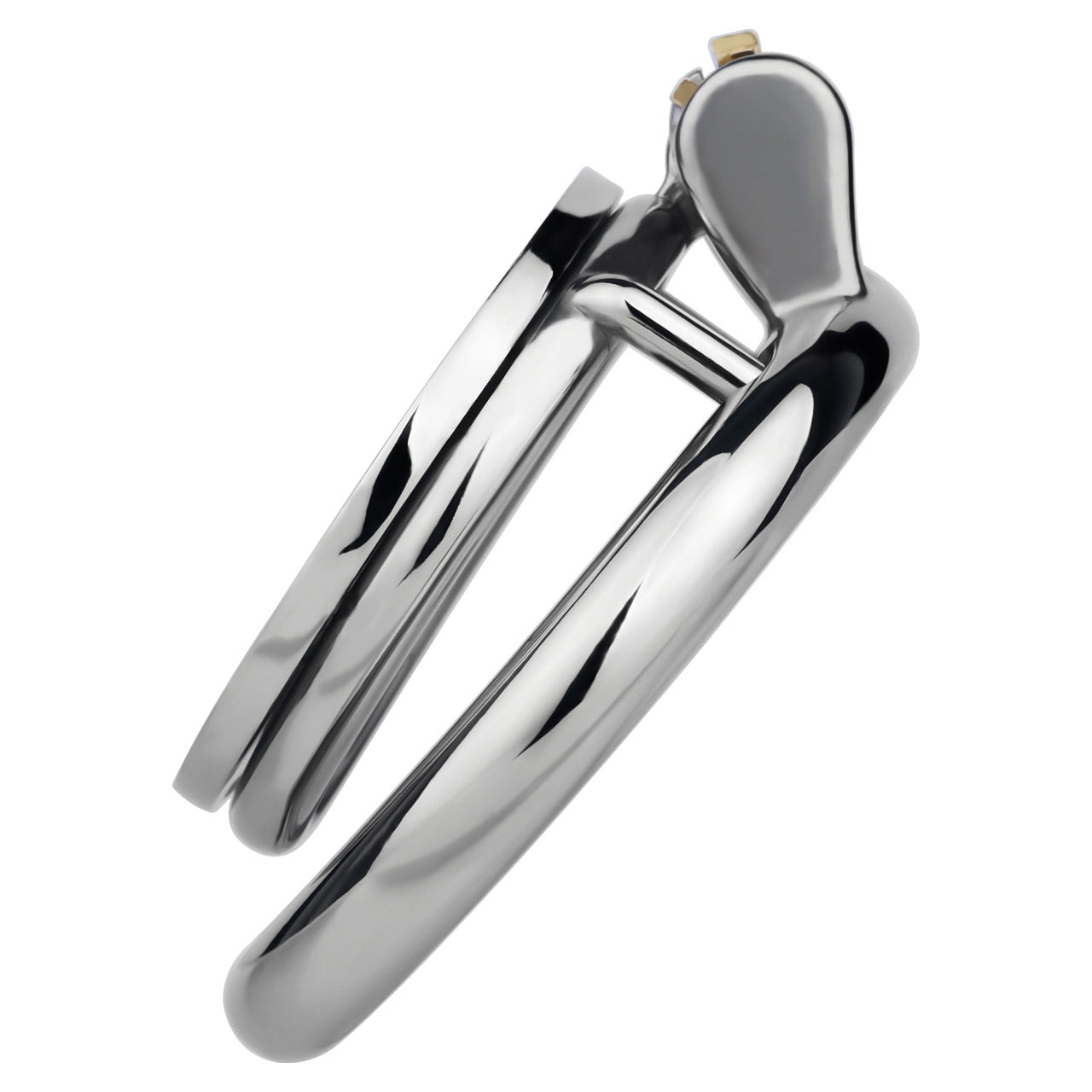 Steel Butterfly Inverted Chastity Cage with Urethral - YJS016