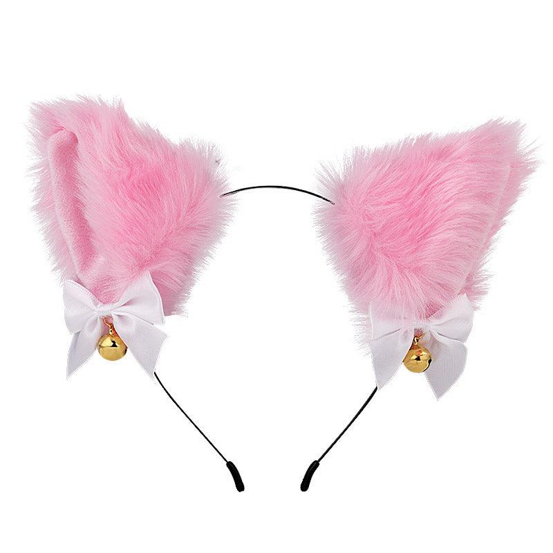 Cute Plush Jingle Bell Fox Ear Headband -PJ002 - YDressup