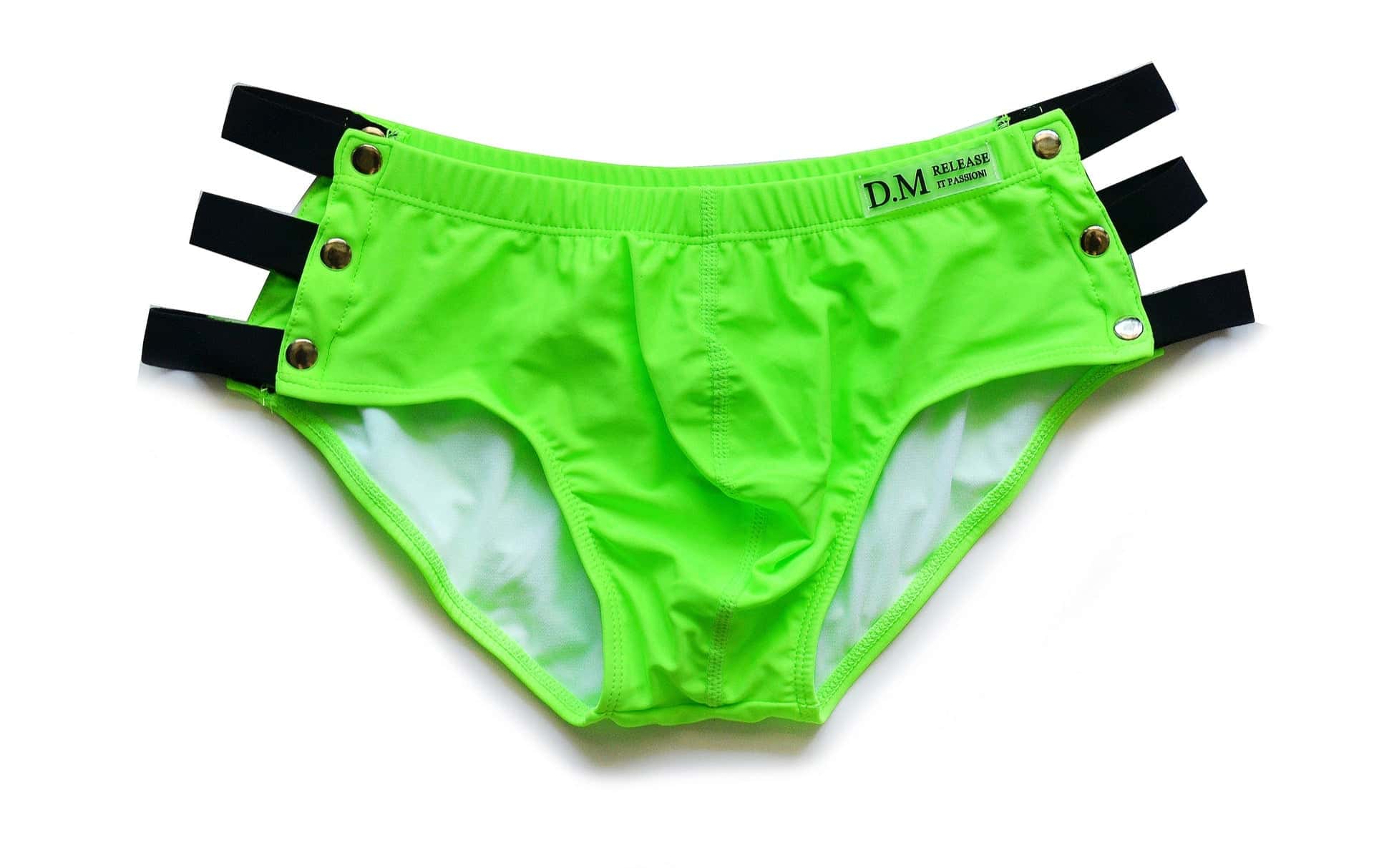 Men's Side Cut-out Swim Briefs - DK003 - YDressup
