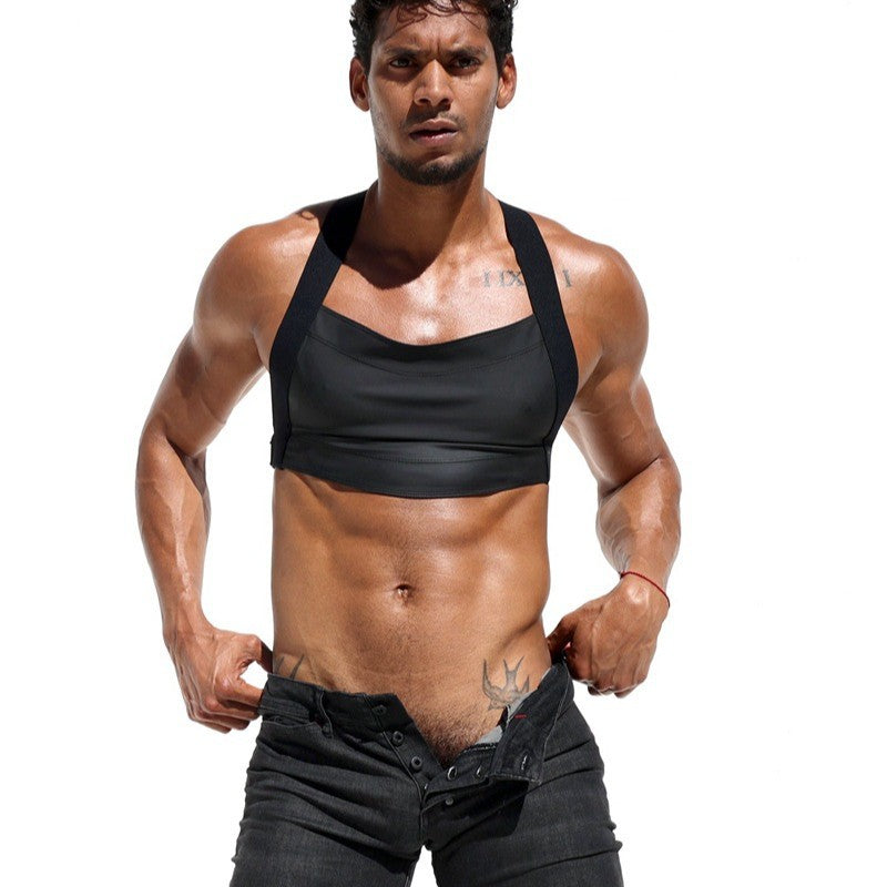 Men's Soft, High-Elasticity, Breathable Muscle-Showcasing Tank Top - YNY114