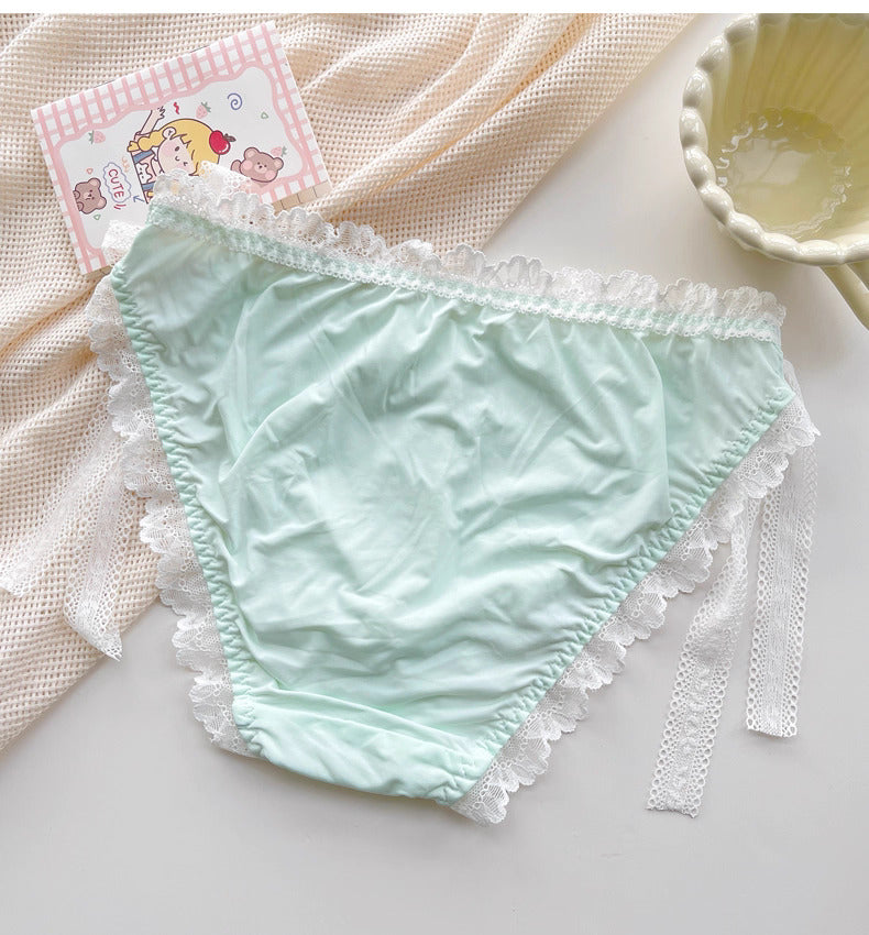 Luxury Lace Embroidered Briefs for Femboy - FU019