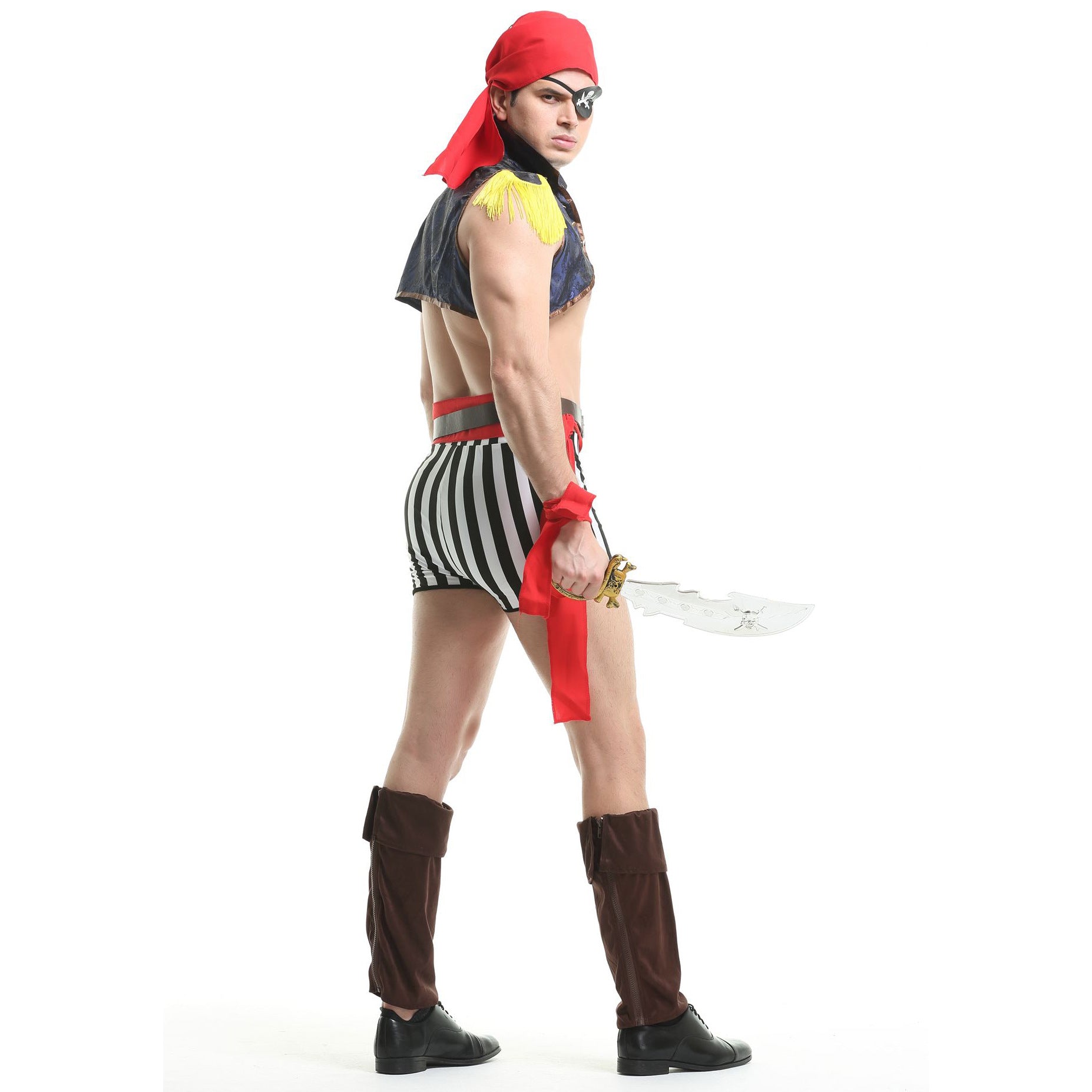 Naughty Nautical Gay Pirate Costume Set - ZF043 - YDressup