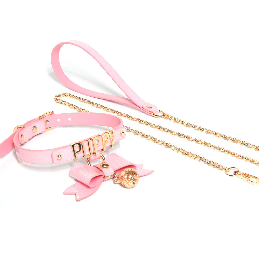 Glowing Bell Choker Collar Puppy Play Adult Sex Toy for Punishment - PJ031