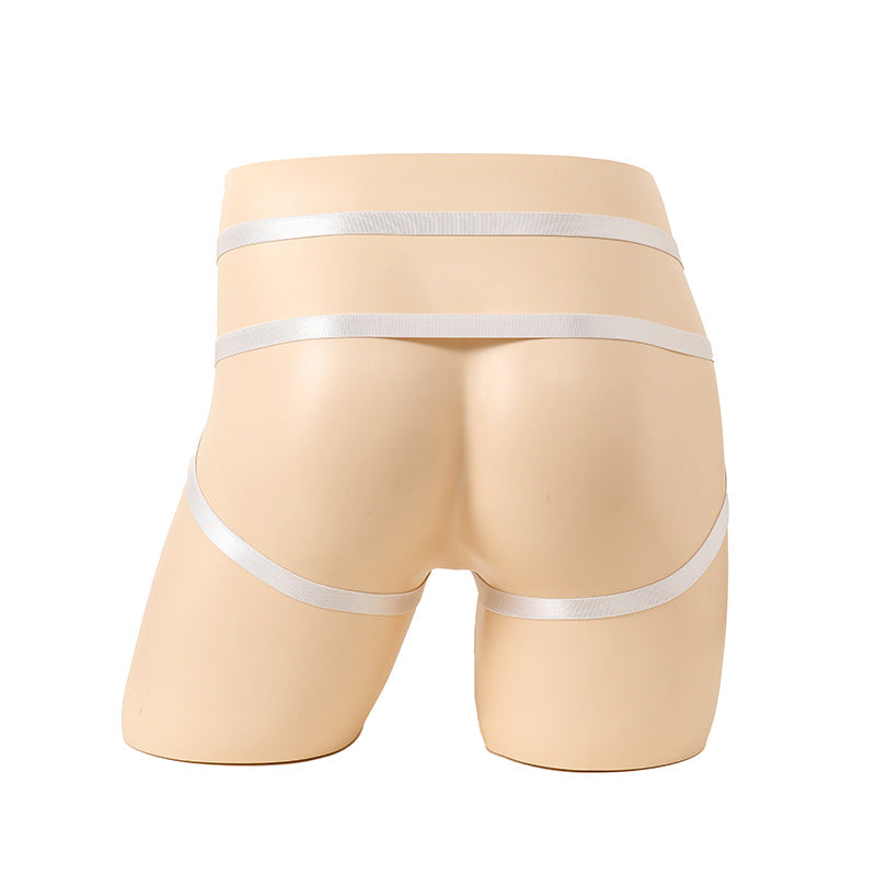 Men’s Fancy Metal O-Ring Thongs - GZK035