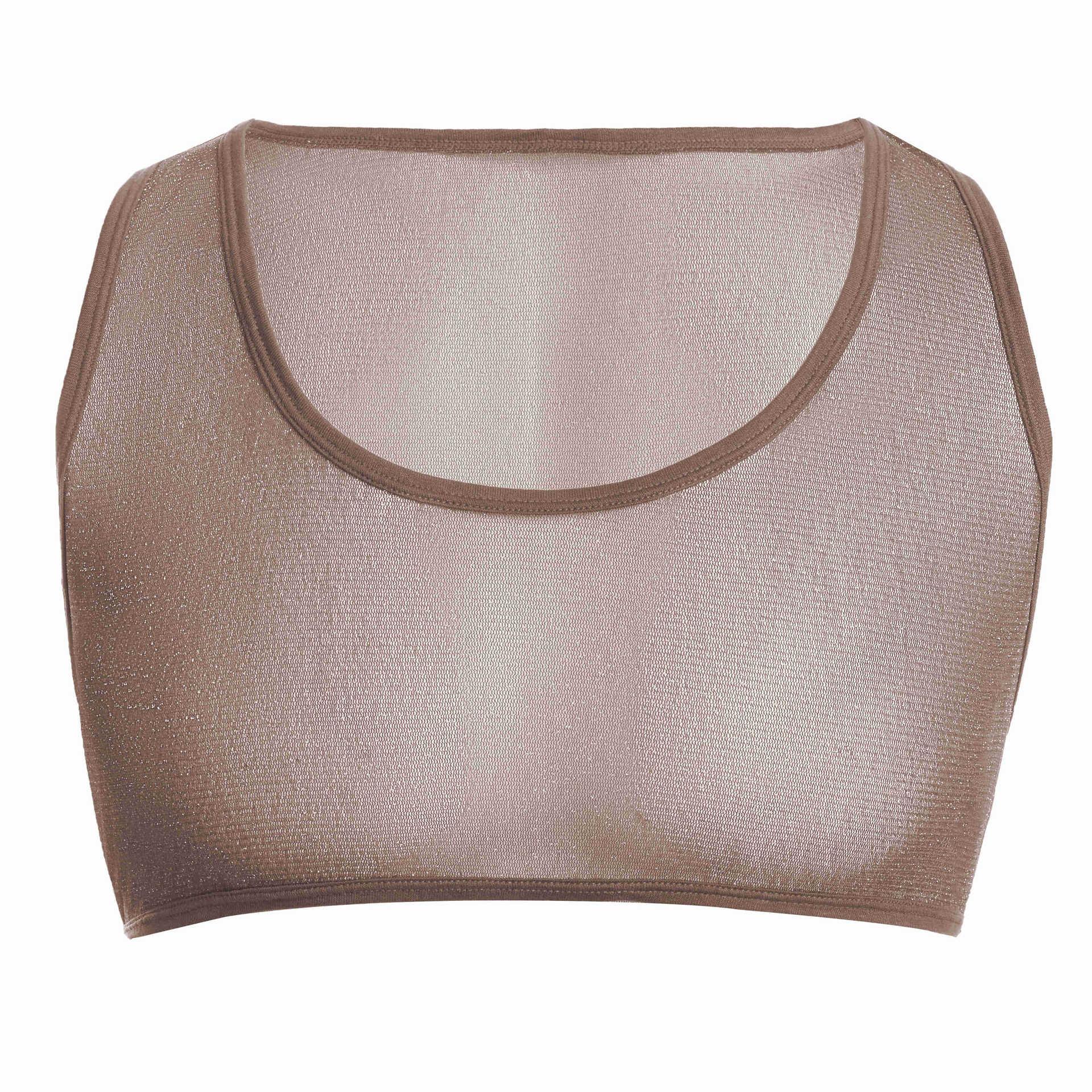 Shiny Transparent Sports Crop Top - CT023 - YDressup