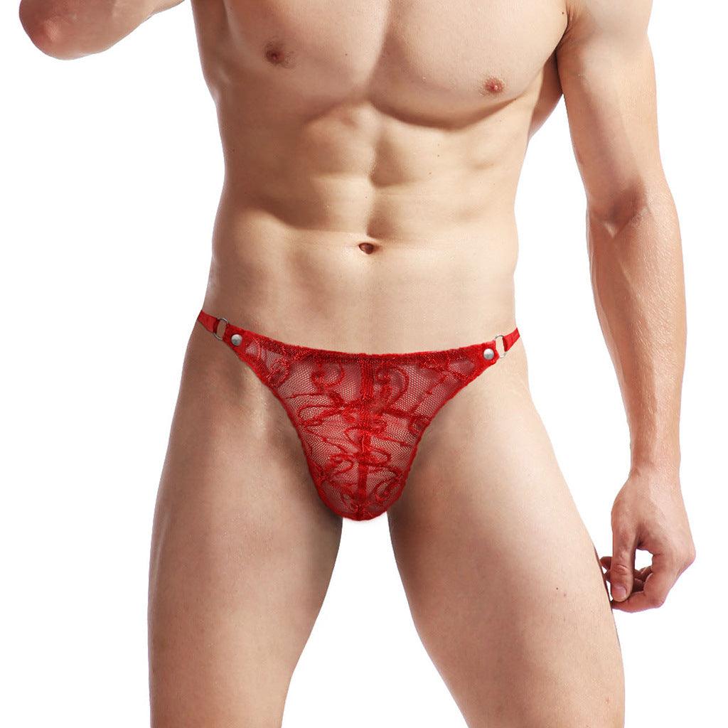 Men's Transparent Mesh Thong - GZK015 - YDressup