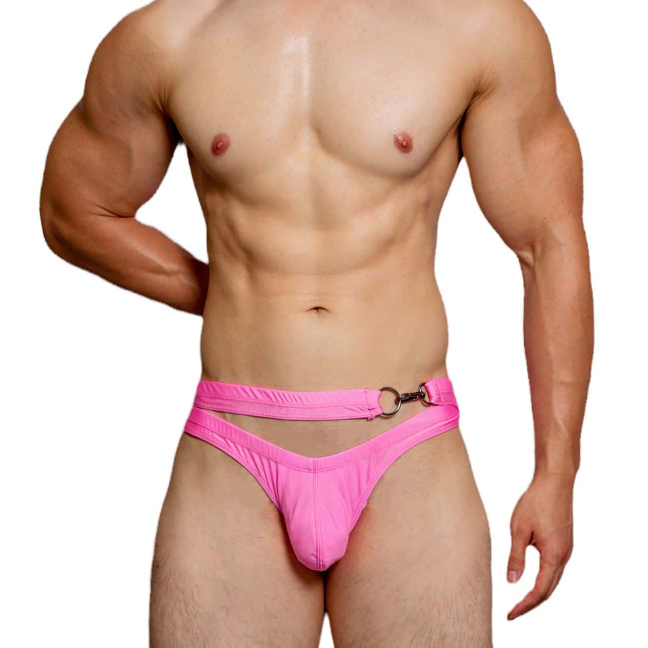 Low Rise Quick Dry Beach Metal Button Swim Briefs - YK033 - YDressup