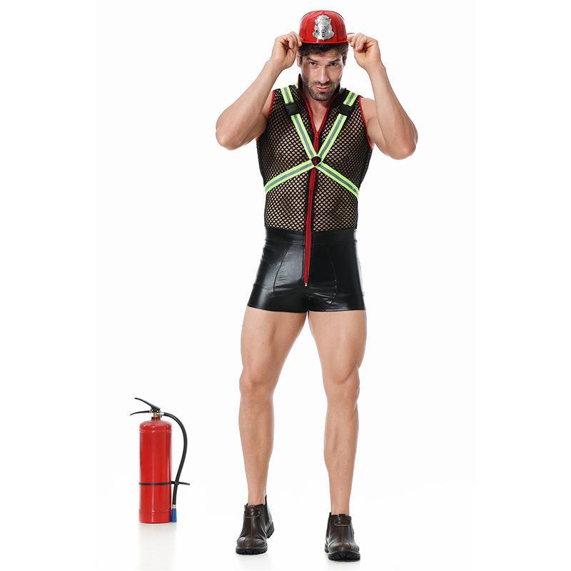 Blazing Hot Fireman Fantasy Costume - ZF037 - YDressup