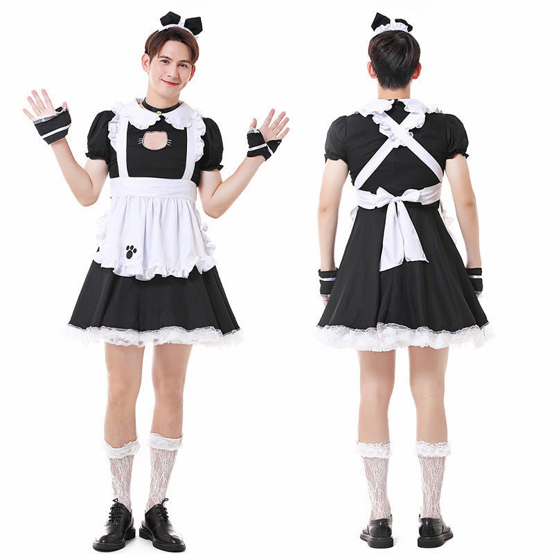Men's Cute Cat Maid Costume- QQNY006