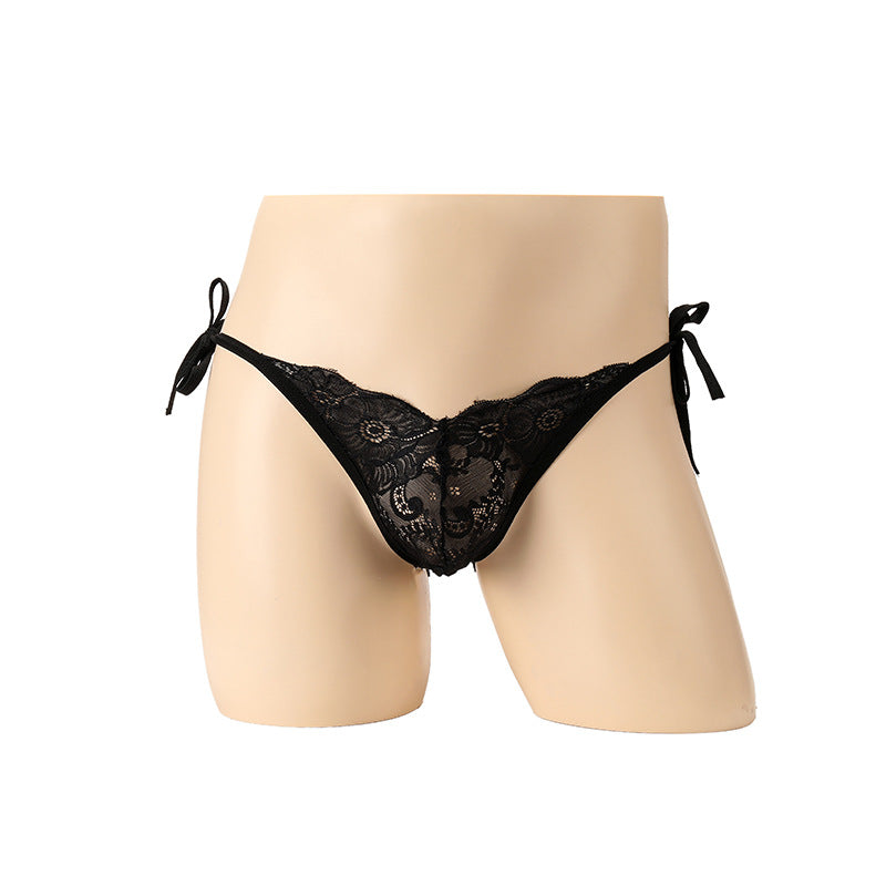 Sexy Heart-Cut Lace Jewel Brief - SJK059