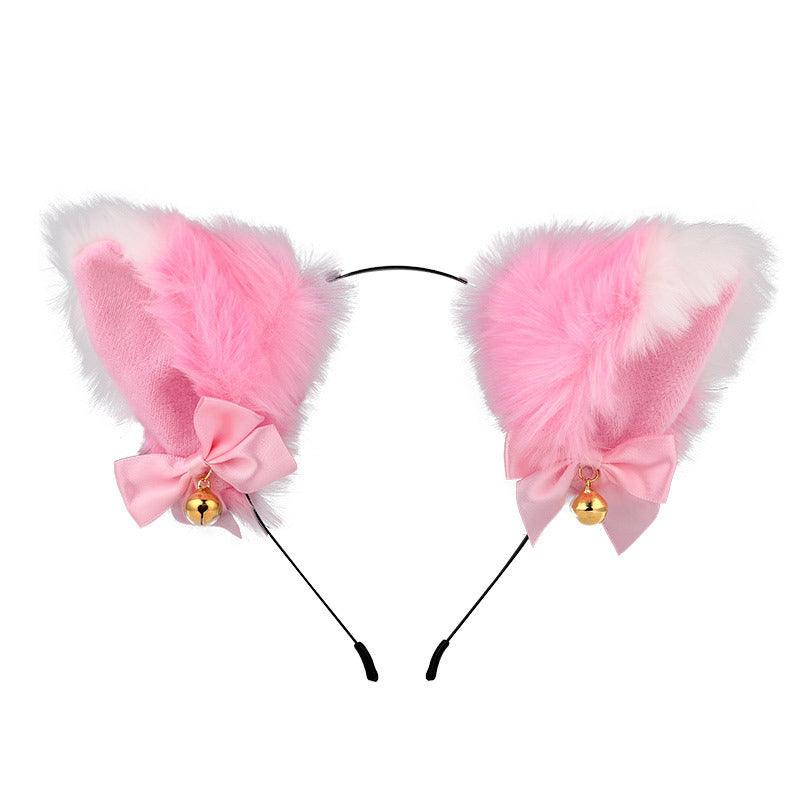 Cute Plush Jingle Bell Fox Ear Headband -PJ002 - YDressup