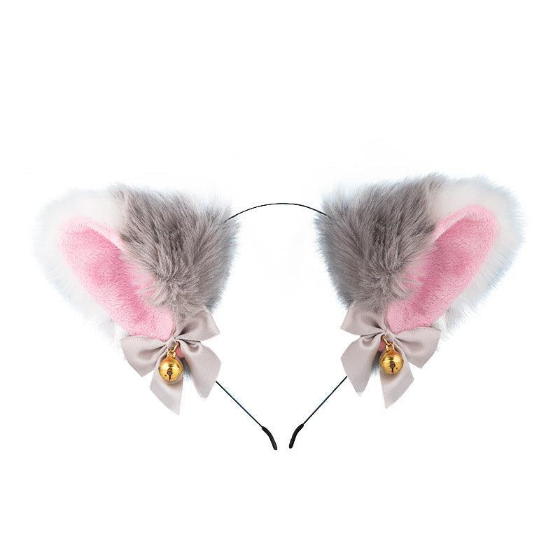 Cute Plush Jingle Bell Fox Ear Headband -PJ002 - YDressup