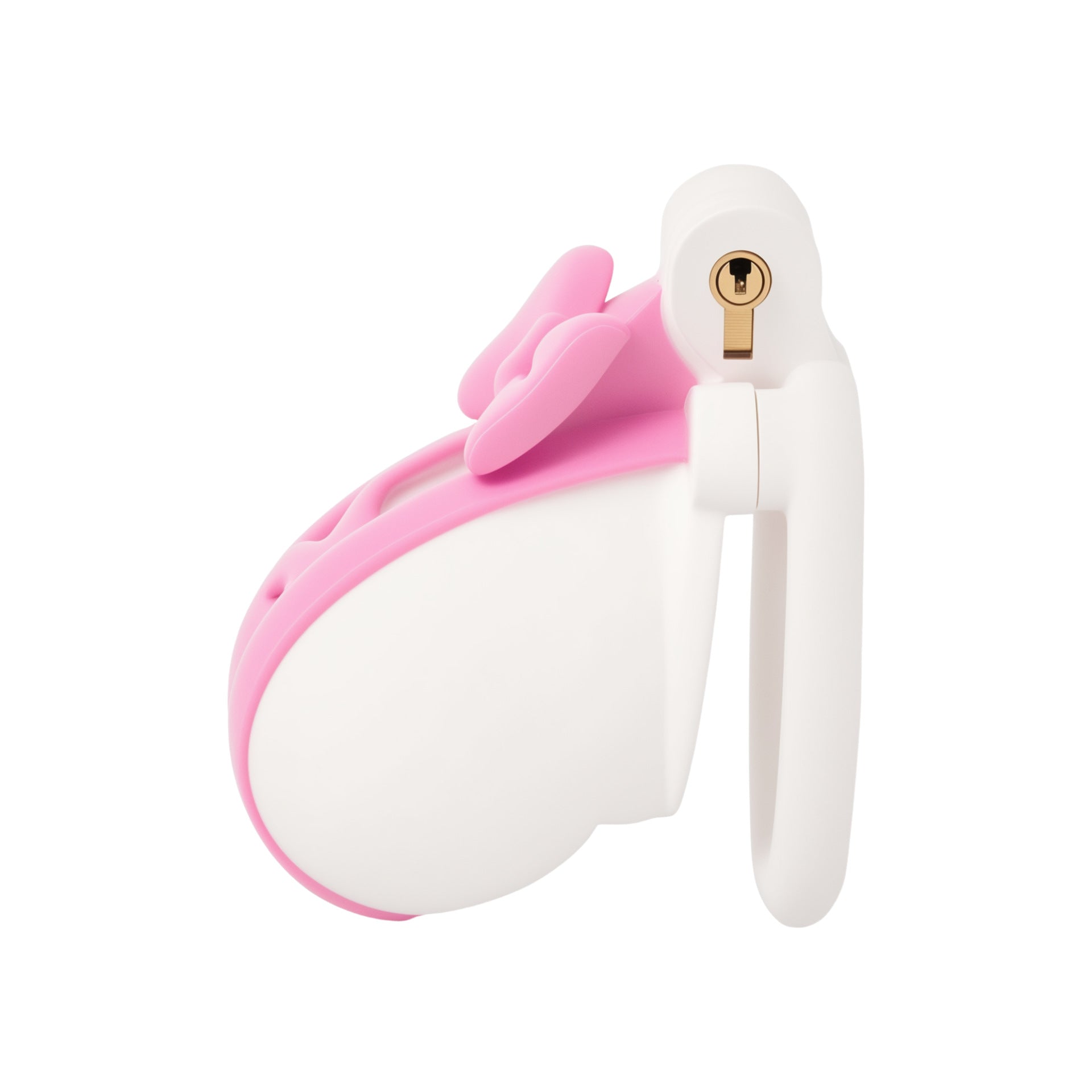 Bicolor Bow Chastity Cage - YJS002