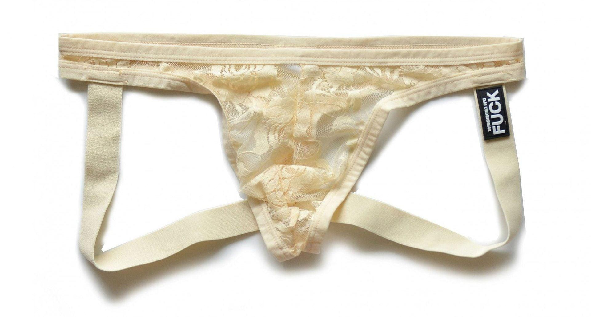 Men's Sexy Transparent Lace Thong - HDZ031 - YDressup