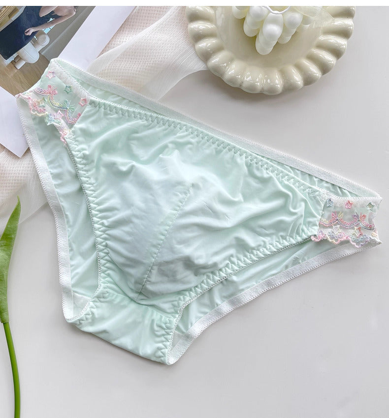 Cute Lace Embroidered Men's Panties - FU020