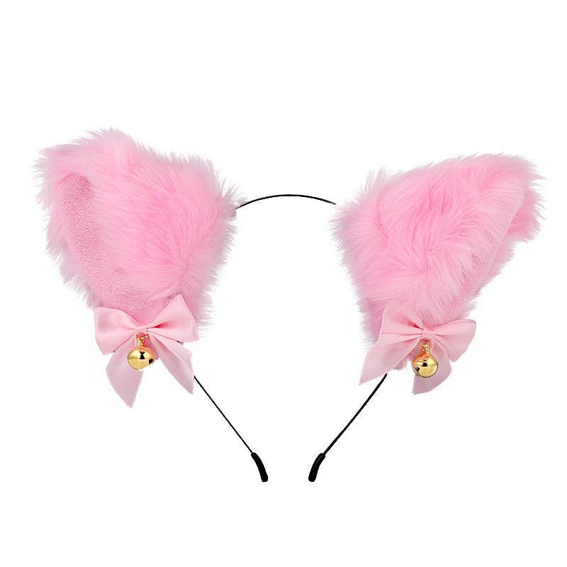 Cute Plush Jingle Bell Fox Ear Headband -PJ002 - YDressup