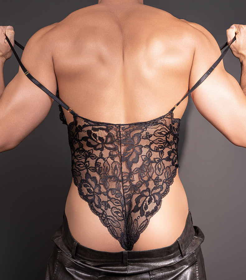 Men’s Lace Lingerie Jumpsuit - LTY063