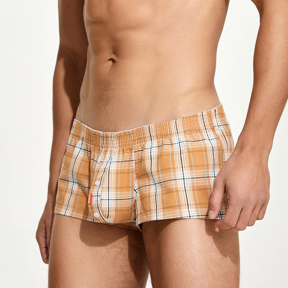Low Rise Breathable Home Boxer Briefs - PJK012 - YDressup