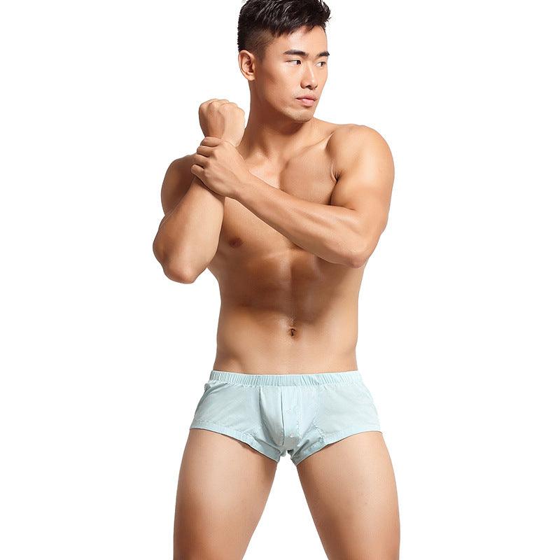 Men's Cotton Home Boxer Briefs - PJK015 - YDressup