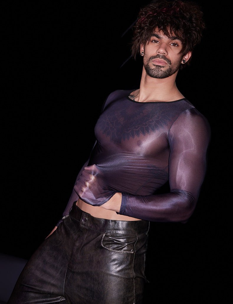 Men's High Stretch Lightweight Tight T-Shirt - WS020 - YDressup