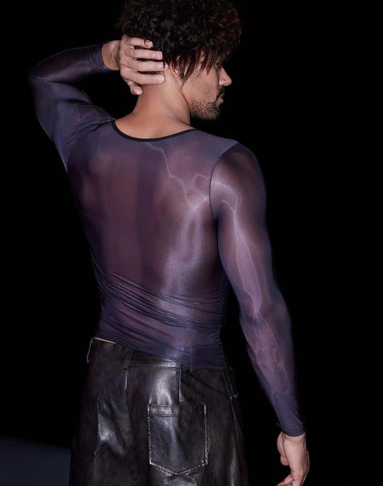 Men's High Stretch Lightweight Tight T-Shirt - WS020 - YDressup