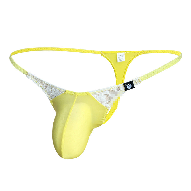 Men's Low Waist Lace Briefs - GZK014 - YDressup