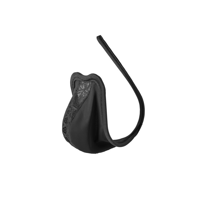 Men's Invisible C-String Underwear with Lace Pouch - CS015 - YDressup