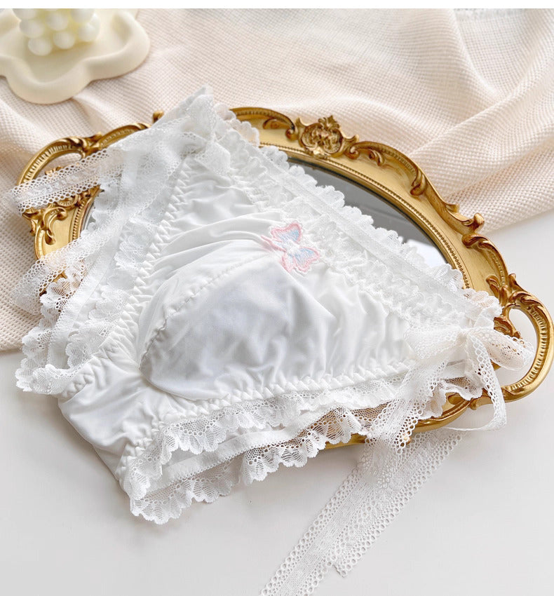 Luxury Lace Embroidered Briefs for Femboy - FU019