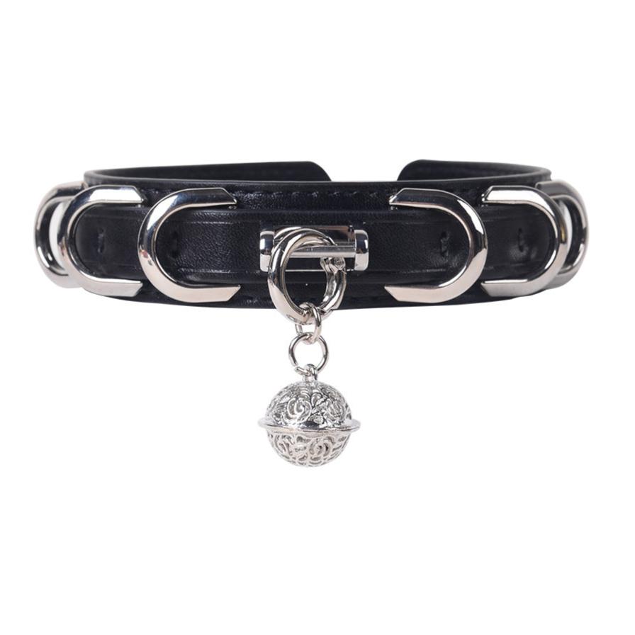 Premium Leather BDSM Collar with Leash - PJ009