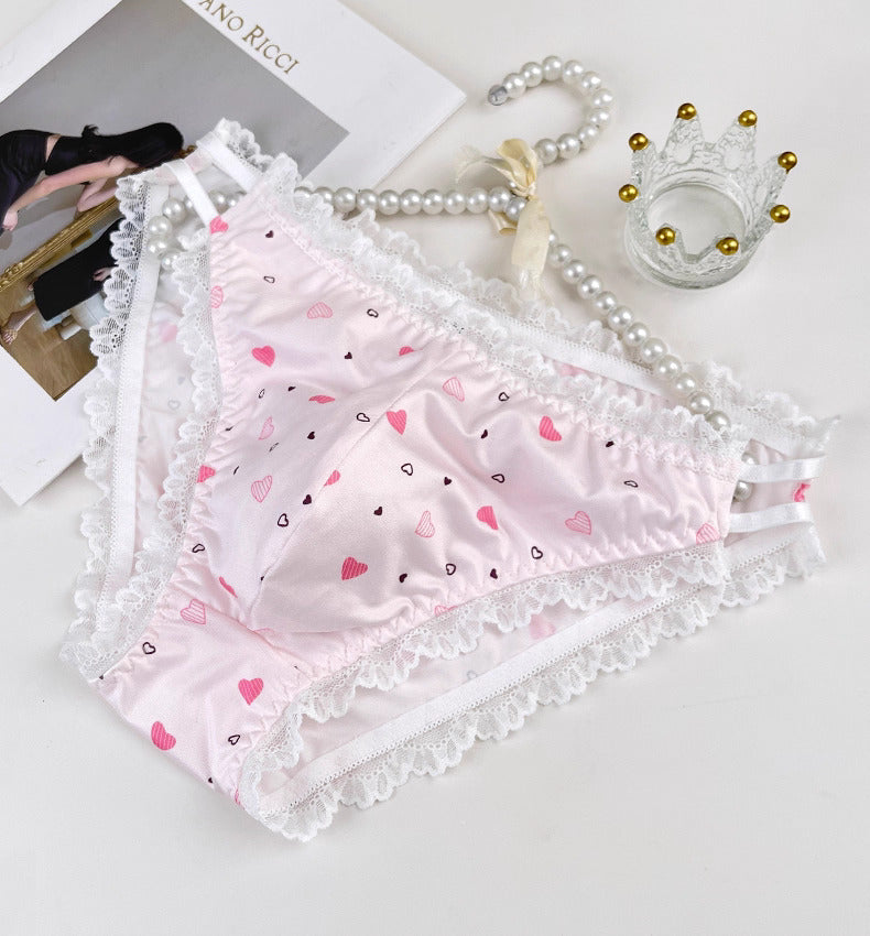 Sexy Strappy Lace Men's Panties - FU017