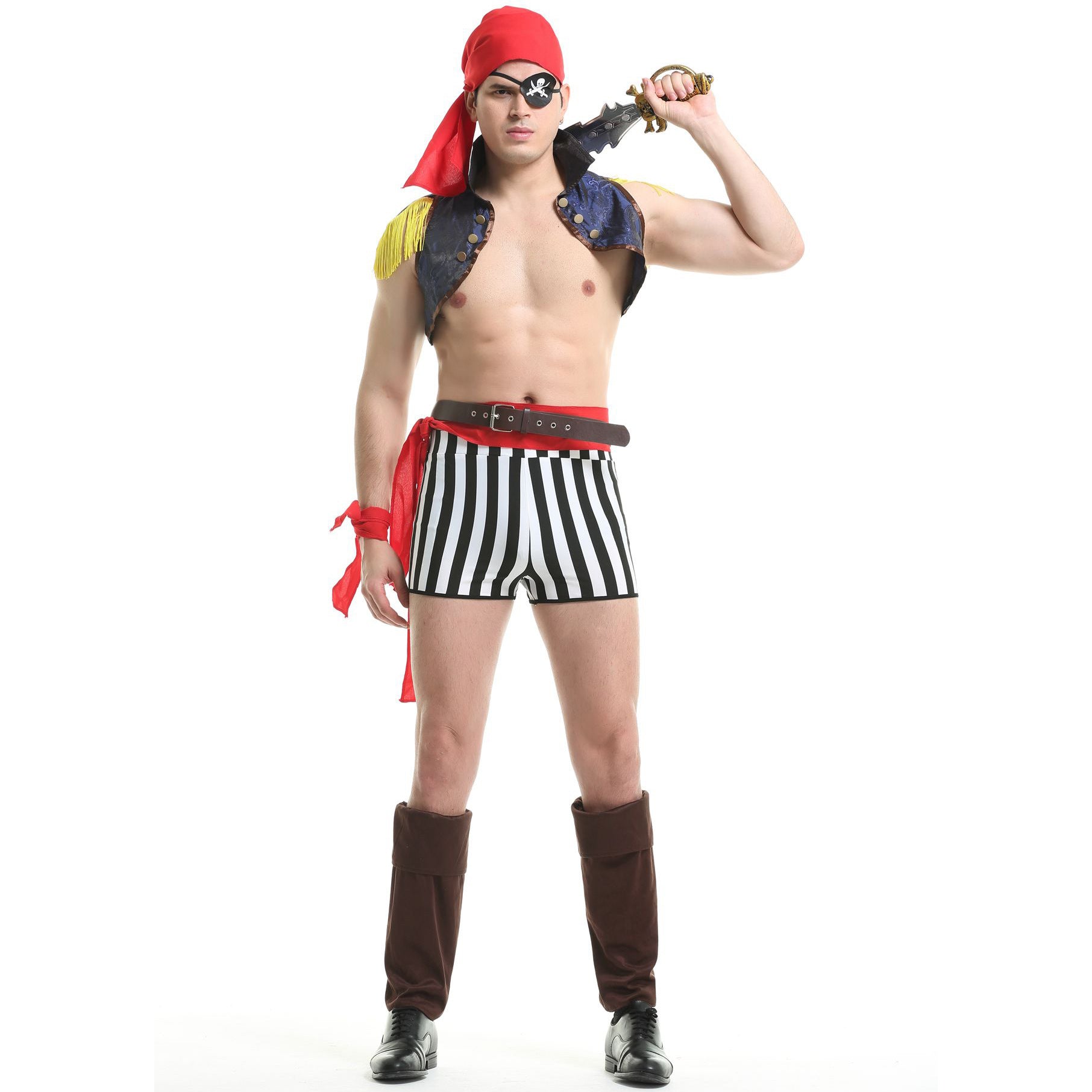 Naughty Nautical Gay Pirate Costume Set - ZF043 - YDressup