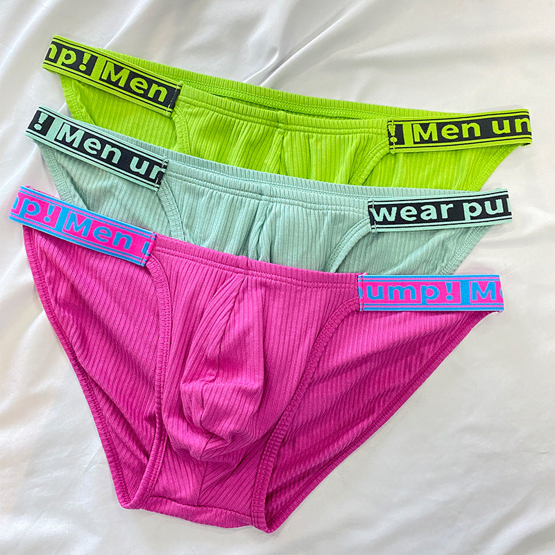 Sexy Breathable Men's Low Waist Sports Briefs - SJK037