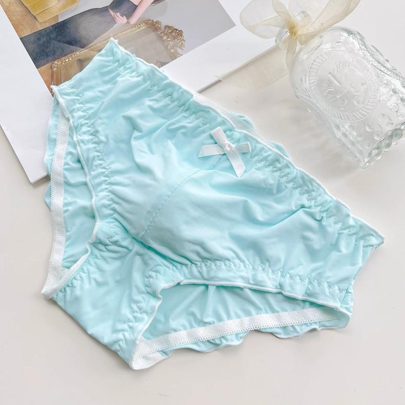 Sexy Femboy Ice-Silk Briefs with Sweet Bow - FU003