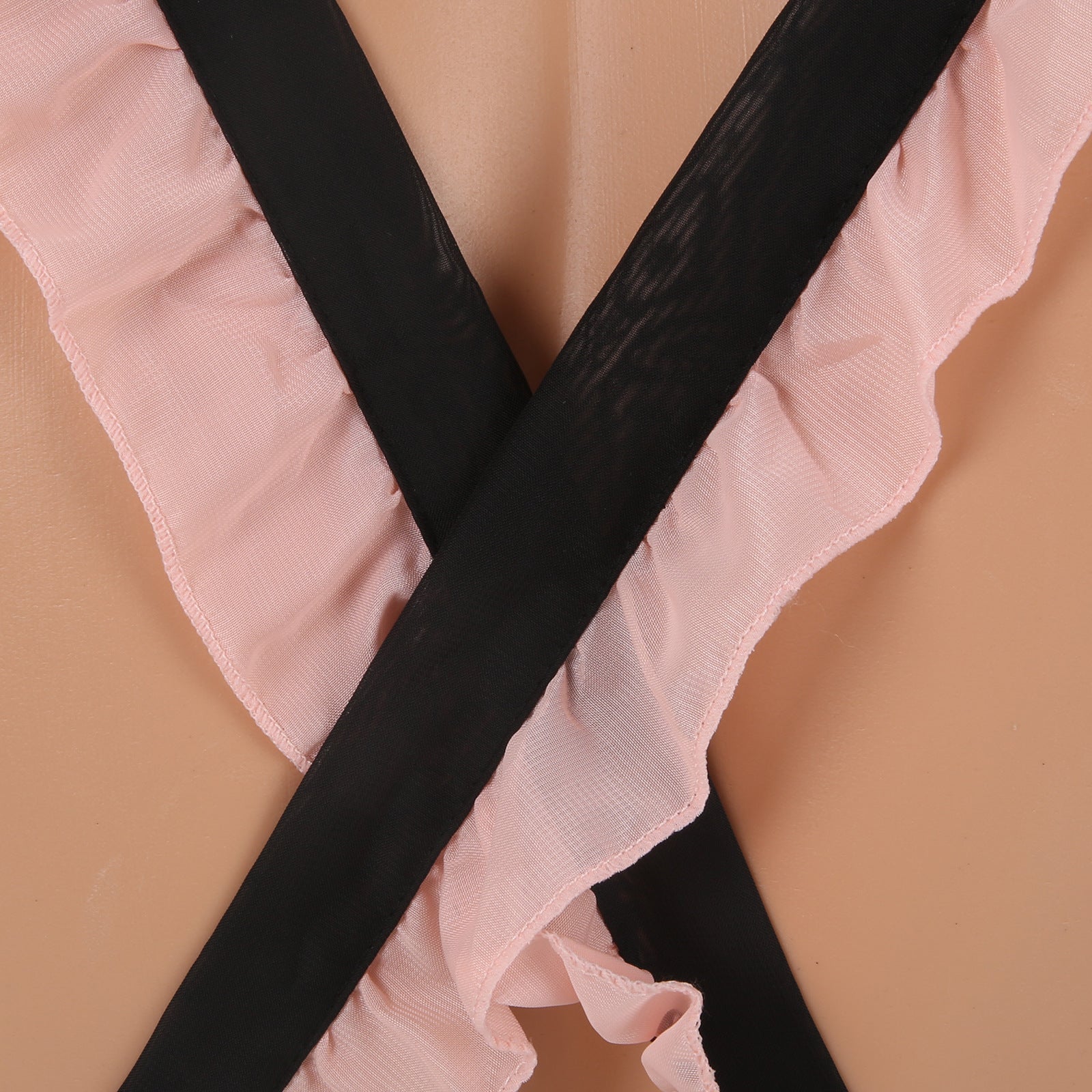 Men's Sexy Cosplay Backless Male Servant Apron Set - QQNY035